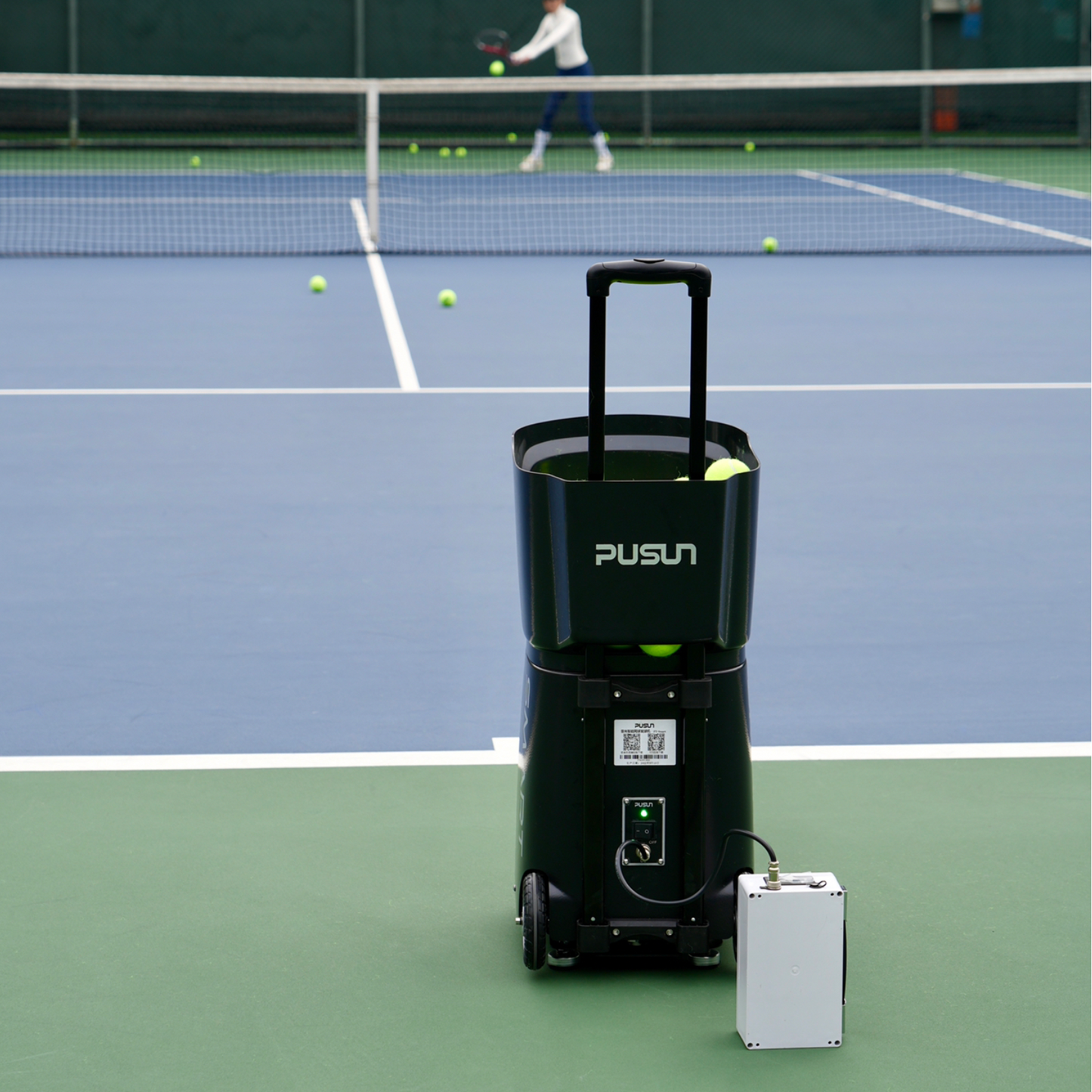 Best-selling PUSUN Smart Tennis Ball Machine designed for advanced players with smart control features.